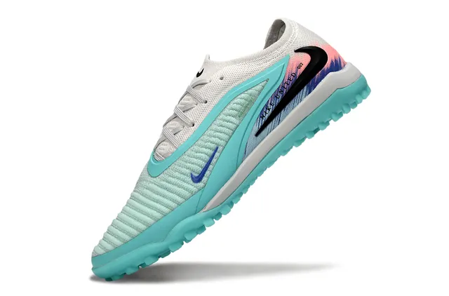 Nike United 082 turquois blanc chaussures de foot gazon artificiel 3
