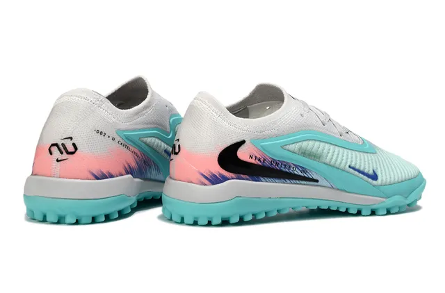 Nike United 082 turquois blanc chaussures de foot gazon artificiel 5