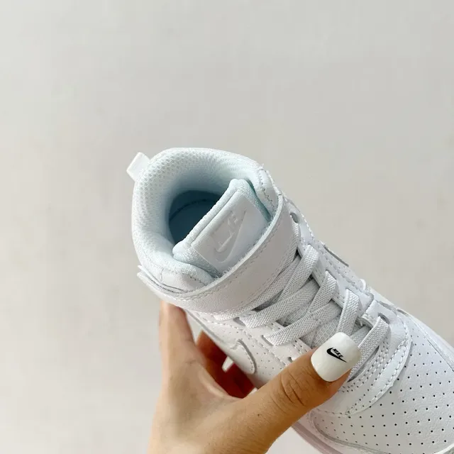 Nike White and Black High-Top Lifestyle Sneakers 15