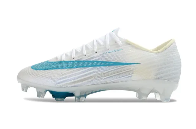 نيكي أبيض أزرق Flyweave Ultra Upper Air Zoom Heel Unit Firm-Ground أحذية كرة القدم 2