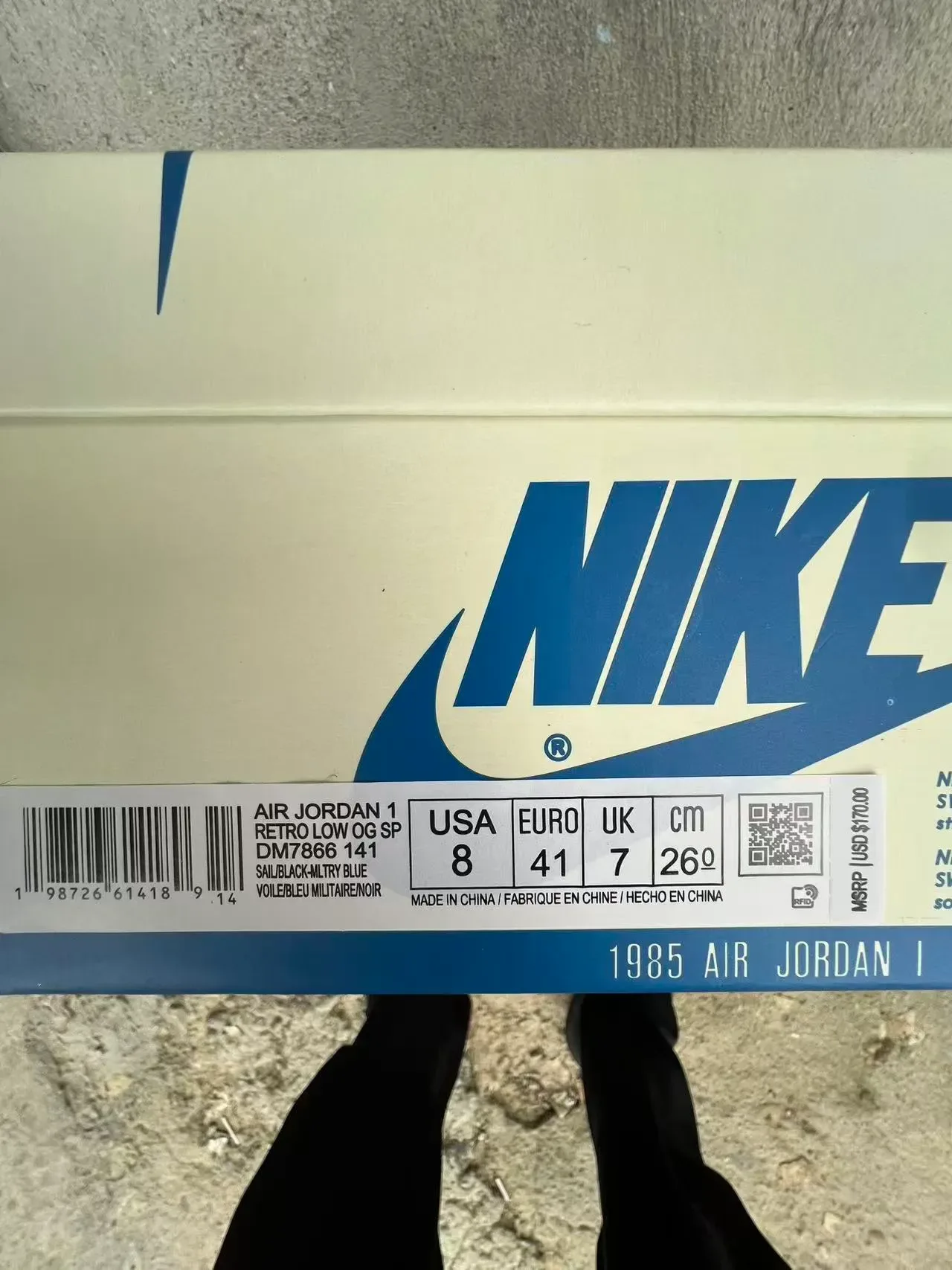 Nike White Blue Low-Top Basketball-Inspired Silhouette Multi-Panel Leather Upper Lifestyle Sneakers 10