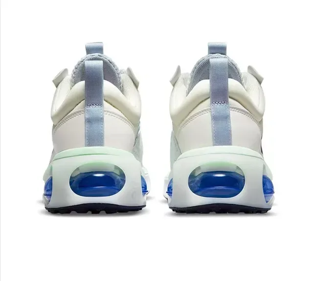 Nike White Blue Mesh Upper Visible Air Cushioning Unit Sneakers 4