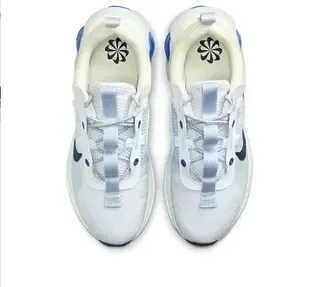Nike White Blue Mesh Upper Visible Air Cushioning Unit Sneakers 5
