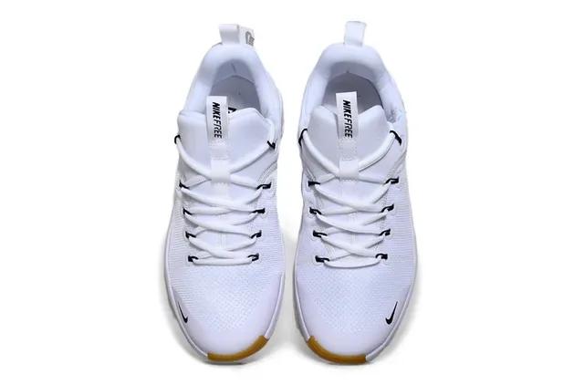 Nike White Brown Mesh Upper Sculpted Midsole Lifestyle Sneakers 2
