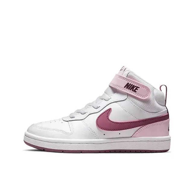 Nike White Green Low-Mid Top Strap Closure Lifestyle Sneakers 2