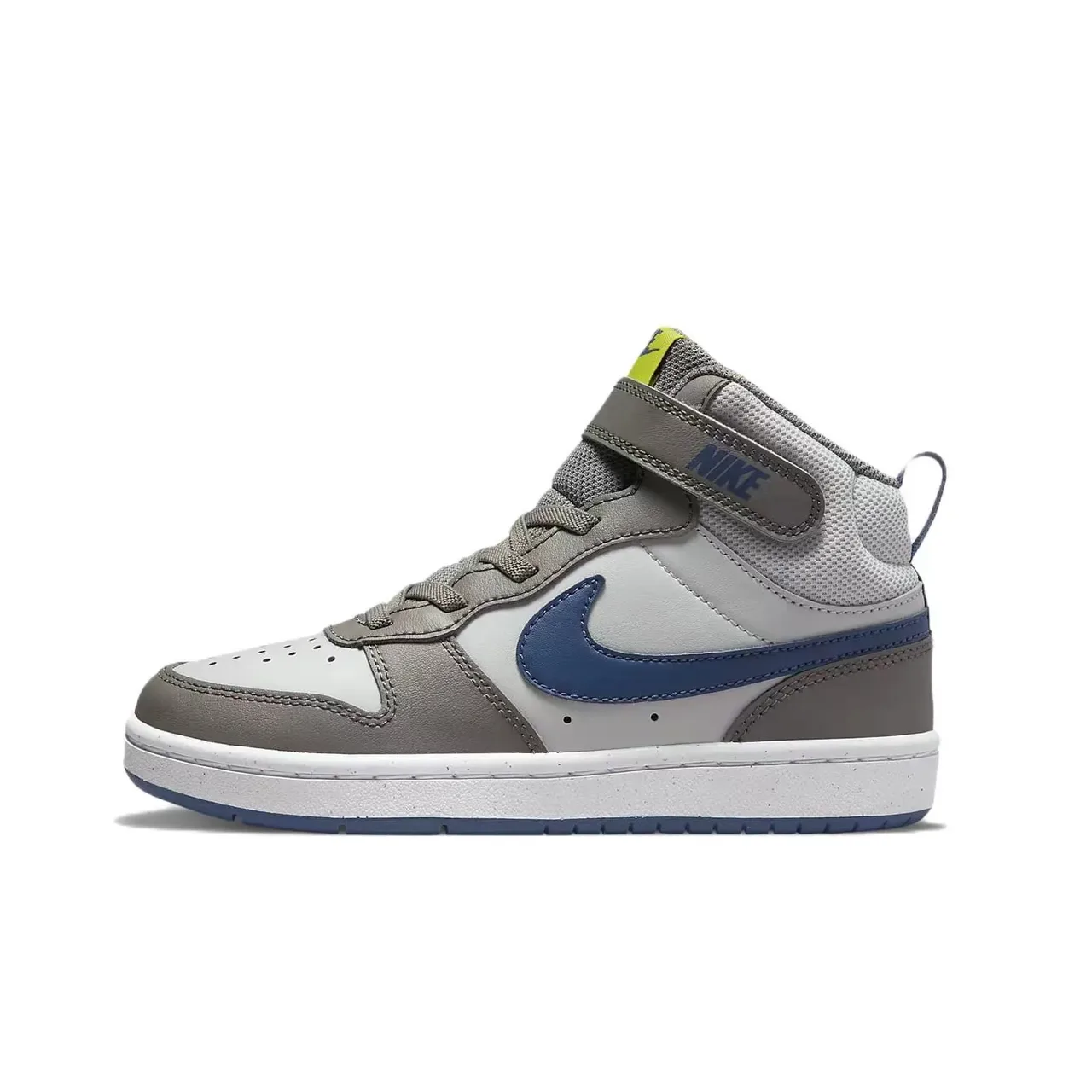 Nike White Green Low-Mid Top Strap Closure Lifestyle Sneakers 4