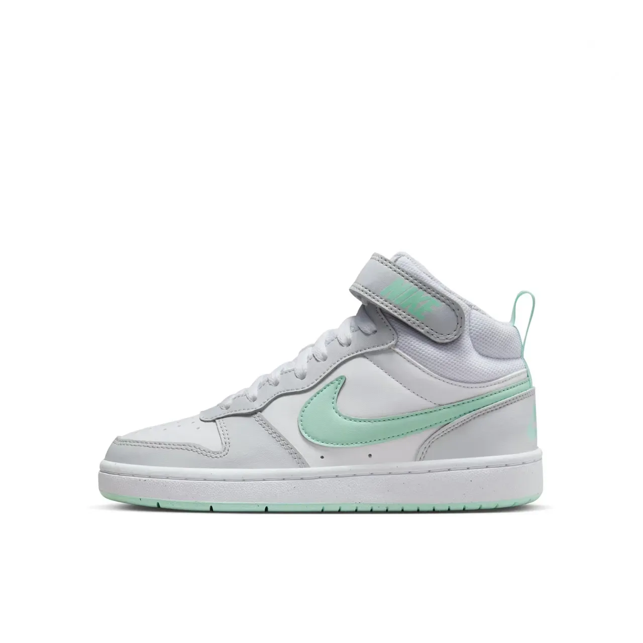 Nike White Green Low-Mid Top Strap Closure Lifestyle Sneakers 10