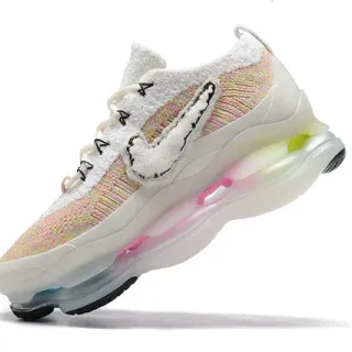 Nike White Multicolor Knit Upper Deconstructed Swoosh Lifestyle Sneakers
