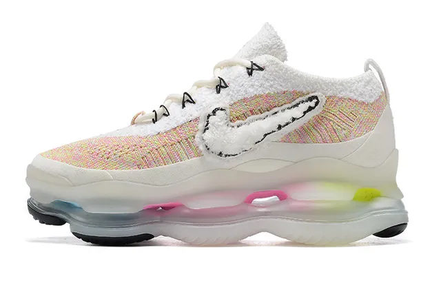 Nike White Multicolor Knit Upper Deconstructed Swoosh Lifestyle Sneakers 4