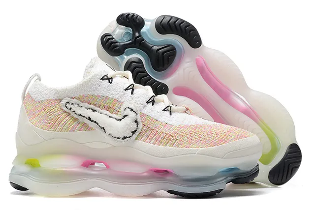 Nike White Multicolor Knit Upper Deconstructed Swoosh Lifestyle Sneakers 6