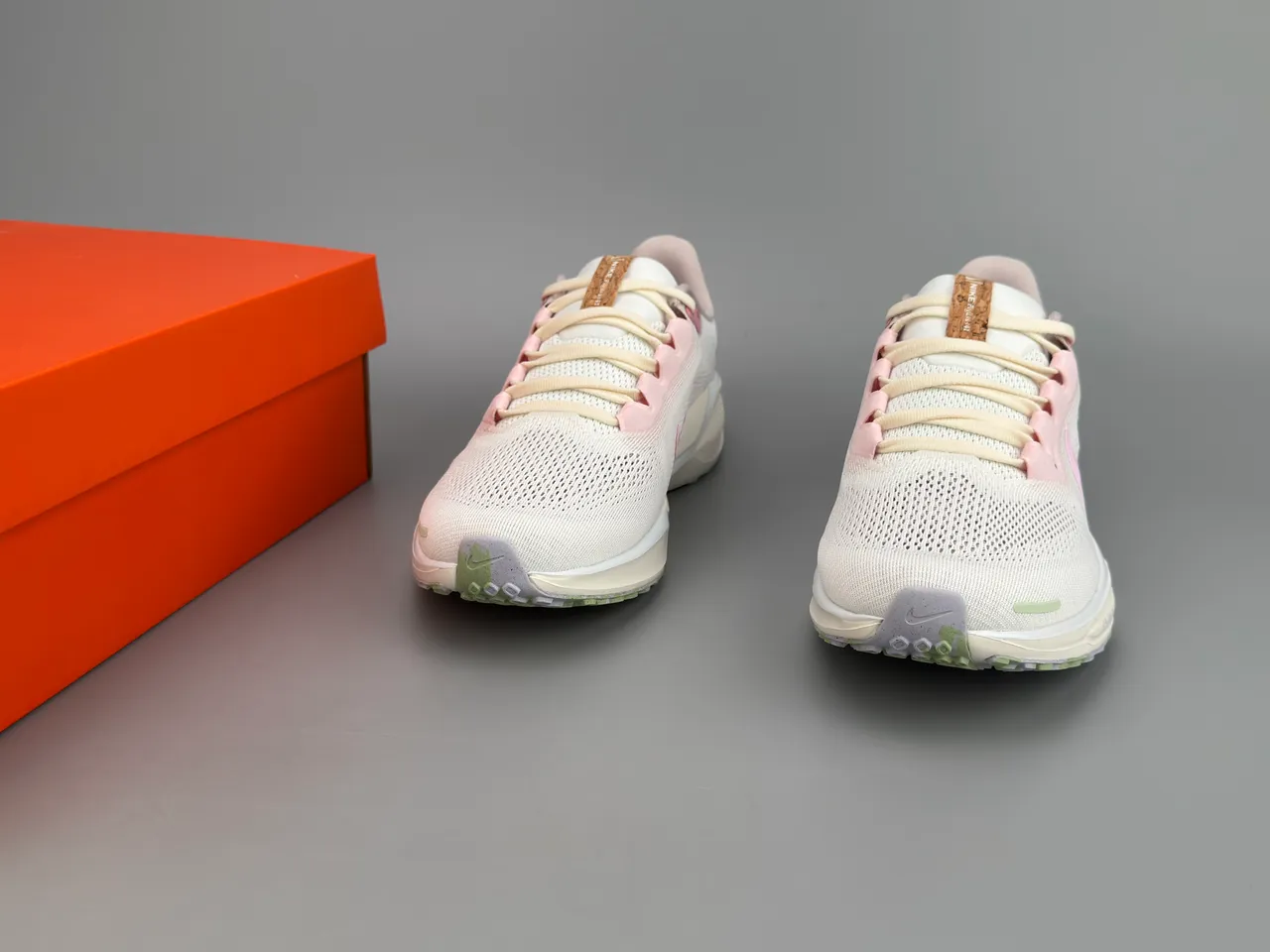 Nike White Pink Engineered Mesh Upper Swoosh Overlay Running Shoes 3