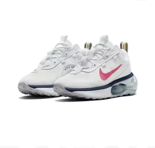 Nike branco rosa navy Air Cushion tênis de corrida 5