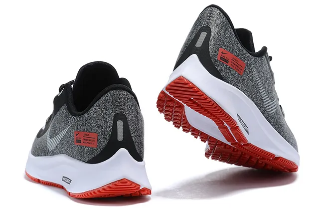 Nike White Red Low-Top Lace-Up Engineered Mesh Upper Running Shoes 21