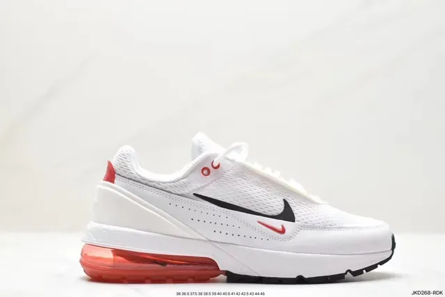 Nike White Red Mesh Upper Synthetic Cage Overlay Lifestyle Sneakers 9