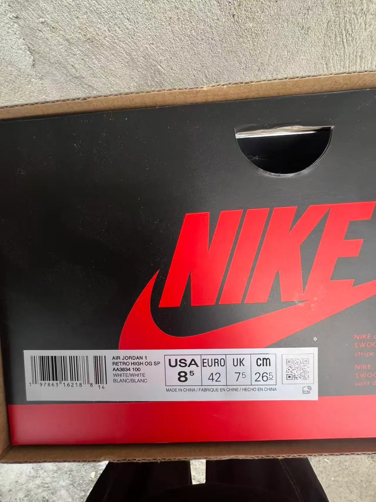 Nike x Off-White Air Jordan 1 'Off-White' High-Top Basketball Shoes 10