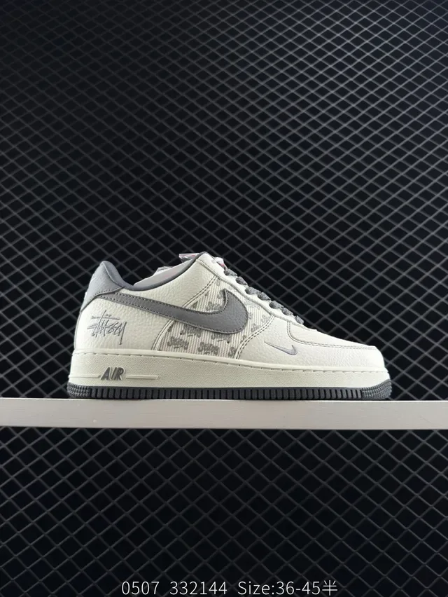 Nike x Stussy Air Force 1 Low Lifestyle Sneakers 6