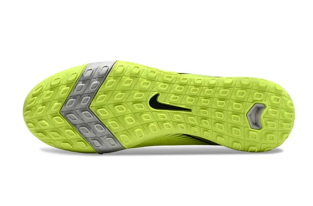 Nike Jaune Noir Haut-Coupé Collet Type Chaussette Synthétique Néon Supérieur Turf Chaussures de Football 6