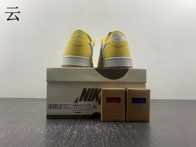 Nike Yellow Blue Low-Top Cupsole Lifestyle Sneakers 11