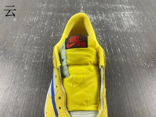 Nike Yellow Blue Low-Top Cupsole Lifestyle Sneakers 12