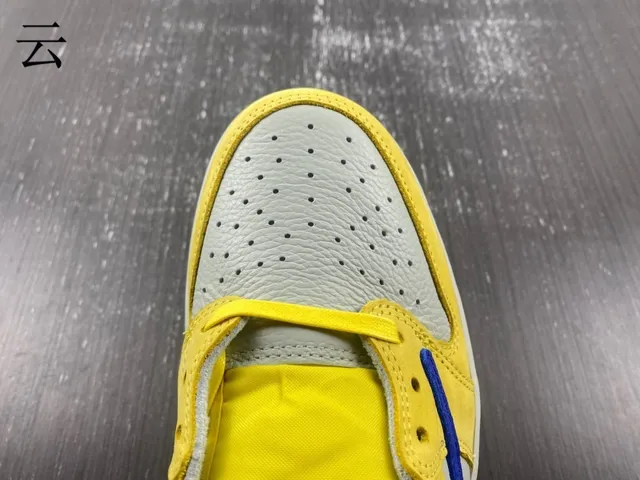 Nike Yellow Blue Low-Top Cupsole Lifestyle Sneakers 13