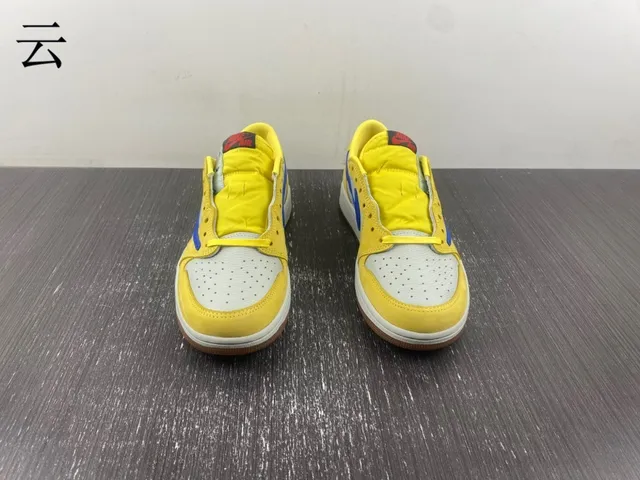 Nike Yellow Blue Low-Top Cupsole Lifestyle Sneakers 18