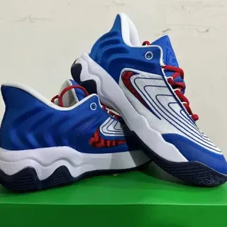 Nike Zoom 2K नीला लाल सफेद मोटी लहरदार मिडसोल जीवनशैली स्नीकर