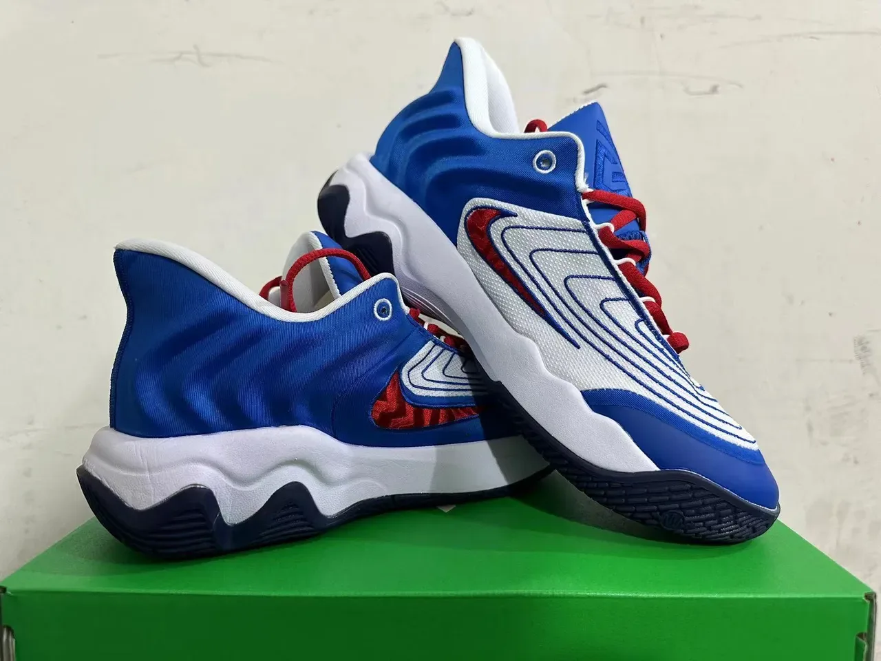 Nike Zoom 2K Blue Red White Chunky Wavy Midsole Lifestyle Sneakers 5