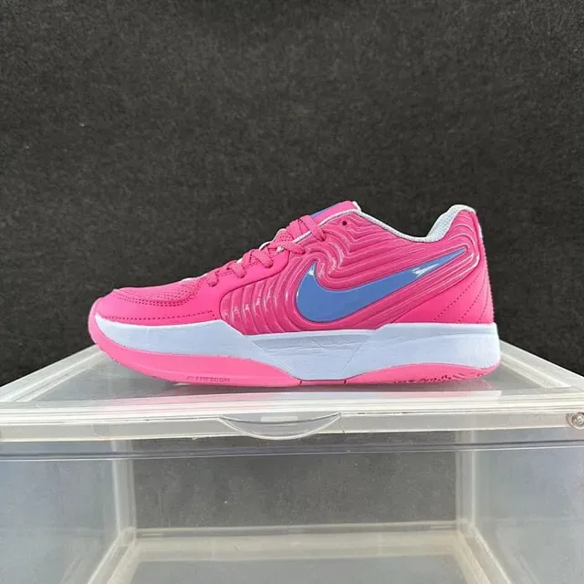 Nike Zoom Cage Pink Blue Wave-Textured Synthetic Upper Lifestyle Sneakers 2