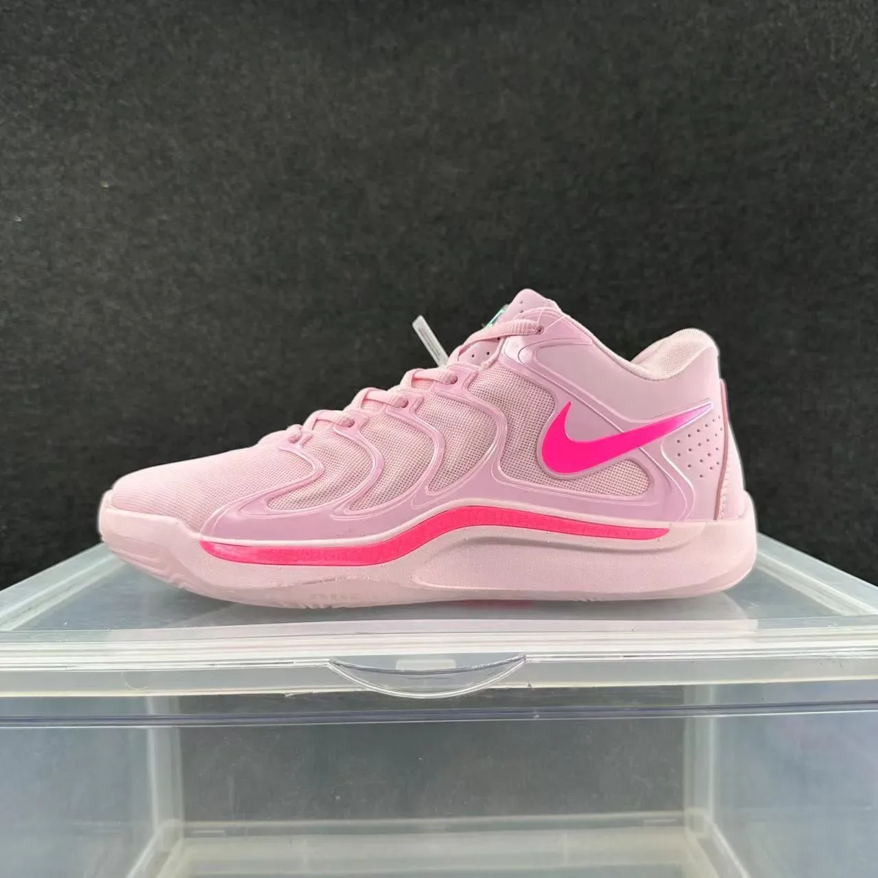 Nike Zoom Cage Pink Mesh Upper Synthetic Overlays Lifestyle Sneakers 2