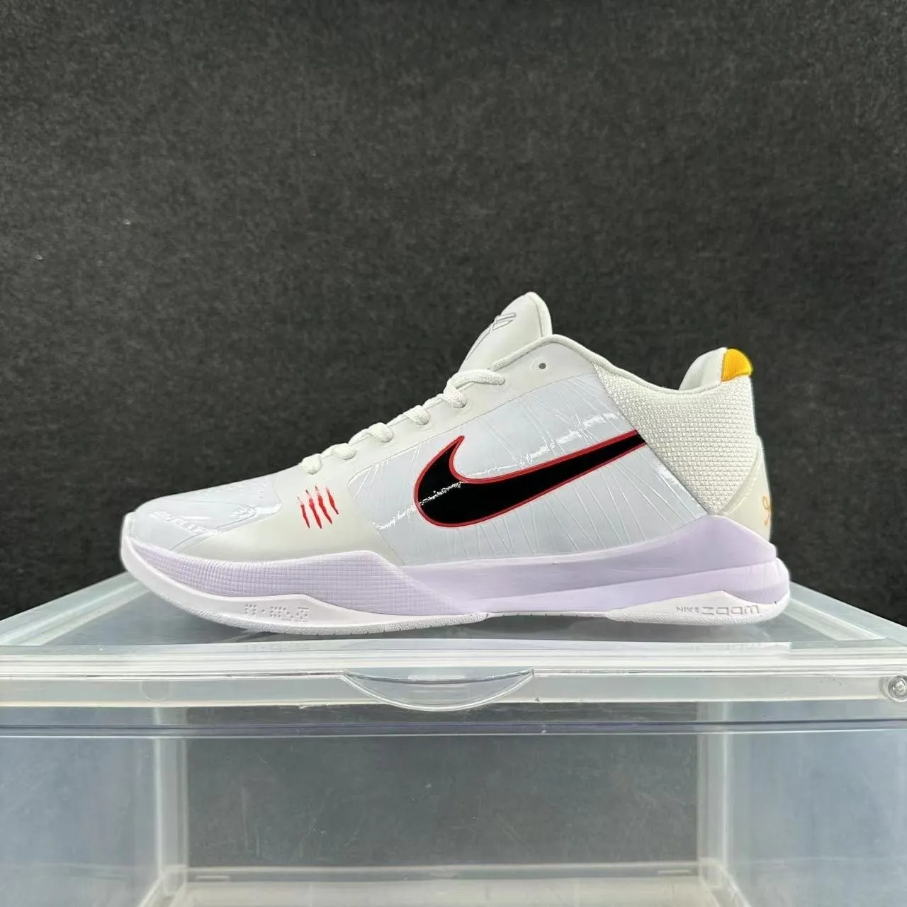 Nike Zoom Kobe IV Bruce Lee White Purple Basketball Shoes 2