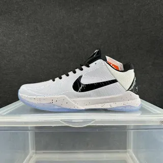 Nike Zoom Kobe IV White Black Speckled Basketball Shoes