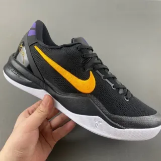 Nike Zoom Kobe VIII Black Orange Purple Basketball Shoes