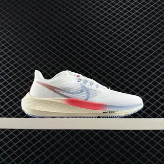 Nike Zoom Pegasus 39 Blancos Rojo Azul Gradiente Zapatillas de correr