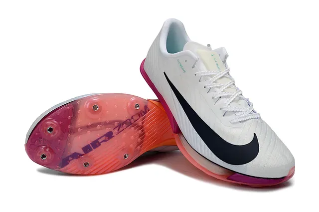 Nike Zoom Victory Flyweave Blanc Noir Rose Orange Chaussures de course 4