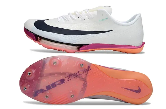 Nike Zoom Victory Flyweave Blanc Noir Rose Orange Chaussures de course 6