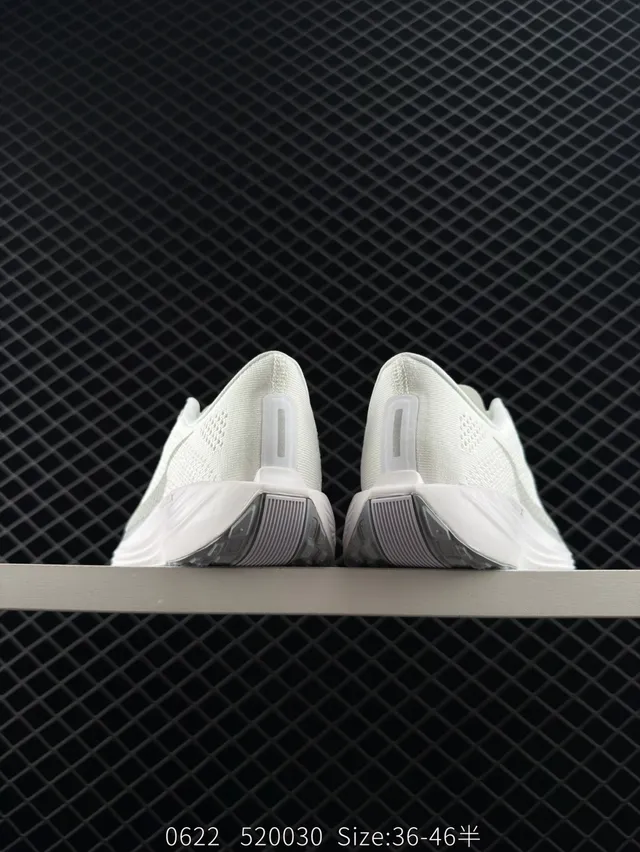 Nike Zoom X White and Gray Running Shoes 3
