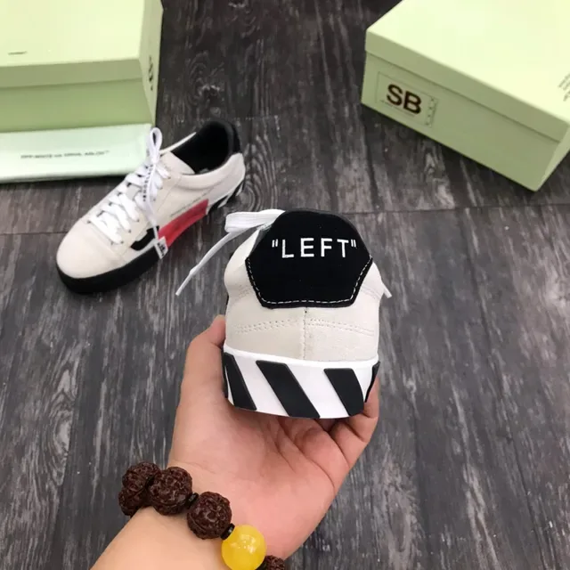 Off-White Beige Black Low-Top Suede Upper Lifestyle Sneakers 3