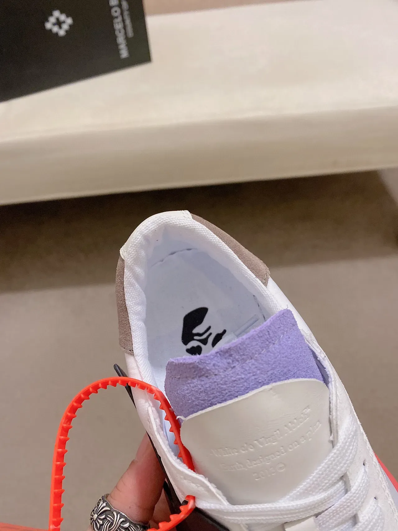 Off-White حذاء رياضي أسود منخفض لوتوب منصة سول أسلوب حياة 5