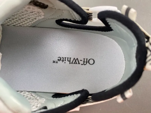 Off-White 黑 多材质 厚底运动鞋 7