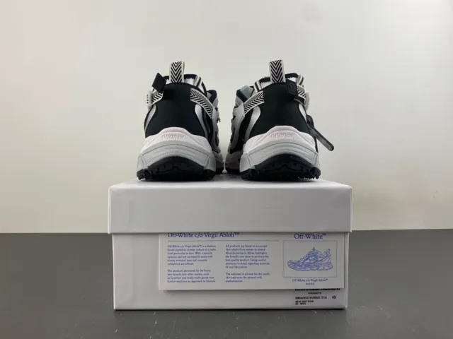 Off-White 黑 多材质 厚底运动鞋 17