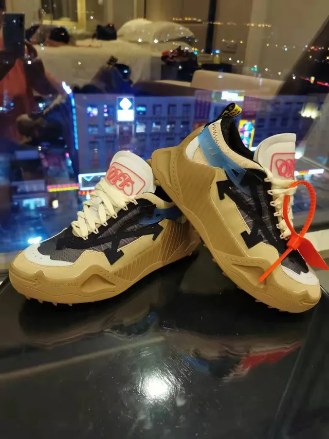 Off-White DDSY-1000 beige noir rose orange baskets épaisses 4
