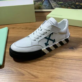 Off-White Diagonal Arrow Sneaker أبيض أسود مخطط منصة أسلوب حياة أحذية رياضية