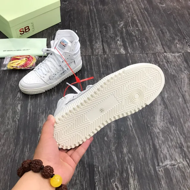 Off-White tênis high-top Industrial-Label lifestyle 3