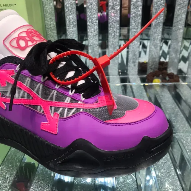 Off-White Violet Rose Motif Flèche Industrielle Sneakers Chunky 6