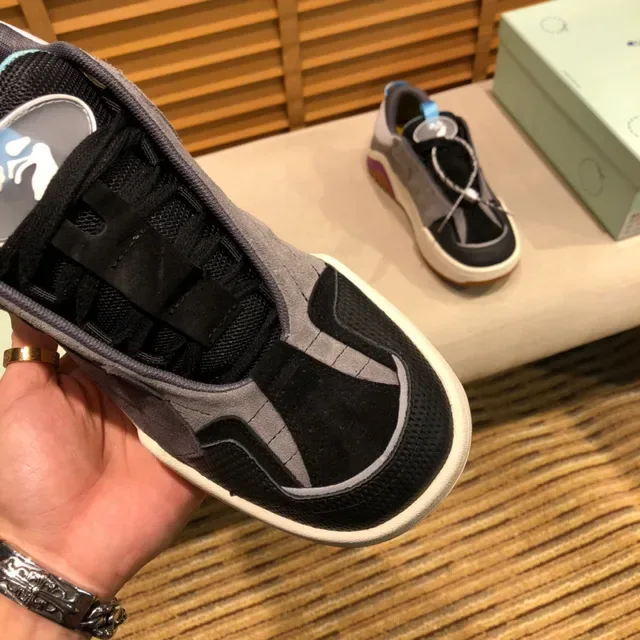 Off-White Runner أحذية رياضية كاجوال أسود رمادي أبيض بنفسجي أزرق 6