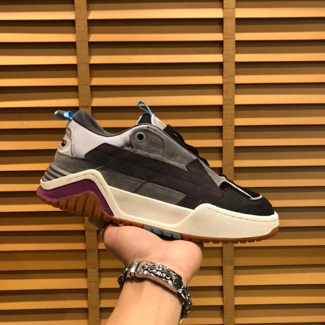 Off-White Runner أحذية رياضية كاجوال أسود رمادي أبيض بنفسجي أزرق 7