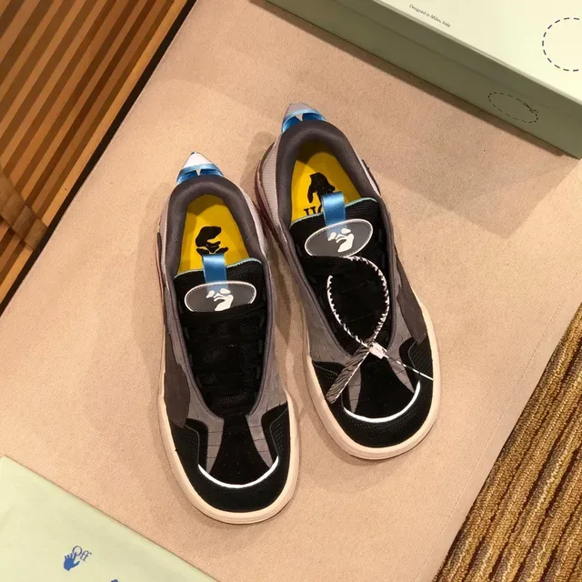 Off-White Runner أحذية رياضية كاجوال أسود رمادي أبيض بنفسجي أزرق 8