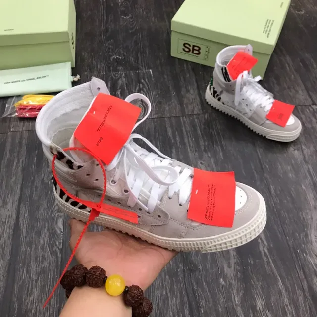 Off-White The Ten Gris high-top ridged sole chunky chaussures 6