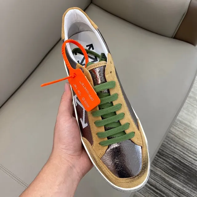 Off-White The Ten Sneakers Lifestyle en Daim Multicolore Métallique 4