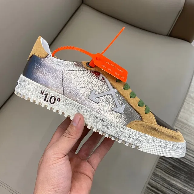 Off-White The Ten Sneakers Lifestyle en Daim Multicolore Métallique 5